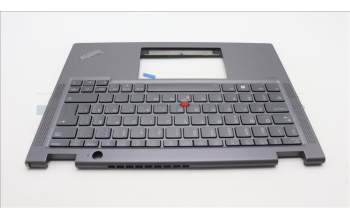 Lenovo 5M11L64744 C-Cover with keyboard, Swedish/Finnish, Grey, Backlight, WWAN, UK