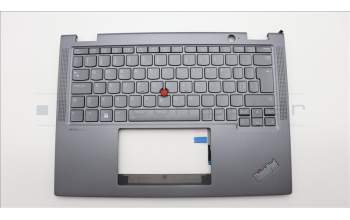 Lenovo 5M11L64749 C-Cover with keyboard, Switzerland, Grey, Backlight, WWAN, UK