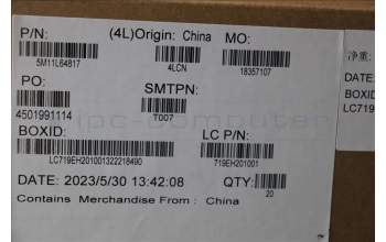 Lenovo 5M11L64817 X13YG4 Power Button w/Bracket