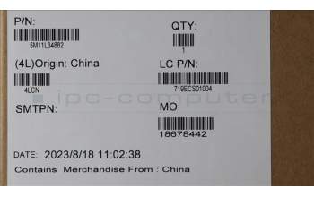 Lenovo 5M11L64882 FRU NC BEZEL+FHD NCNMC30TAPEASM