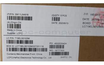 Lenovo 5M11L64916 MECH_ASM FRU KB CCV ARA (LTN) US BK