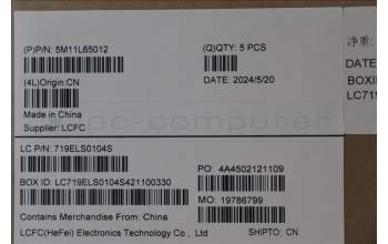 Lenovo 5M11L65012 MECH_ASM FRU KBCCV CZE/SLK (LTN)UKBK