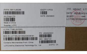 Lenovo 5M11L65286 MECH_ASM FRU KB CCV SLV BL(LTN) UK BK