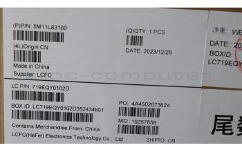 Lenovo 5M11L83160 MECH_ASM KBDBZL,ENG,WW,BK/GY,CHY