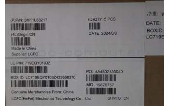 Lenovo 5M11L83217 MECH_ASM KBDBZL,RUS,WW,BK/GY,SRX