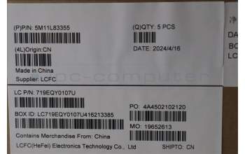 Lenovo 5M11L83355 MECH_ASM KBDBZL,GER,WW,BK/BZ,SRX