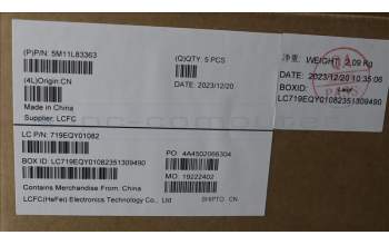 Lenovo 5M11L83363 MECH_ASM KBDBZL,KOR,WW,BK/BZ,SRX