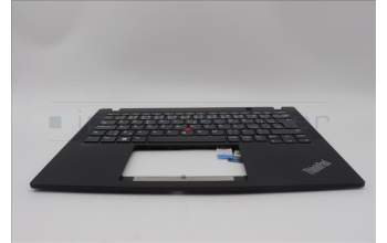 Lenovo 5M11L85659 C-Cover with keyboard, Czech/Slovakian, Black, UK