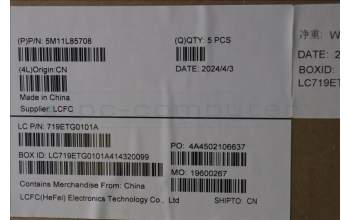 Lenovo 5M11L85708 C-Cover with keyboard, Greek, Black, US