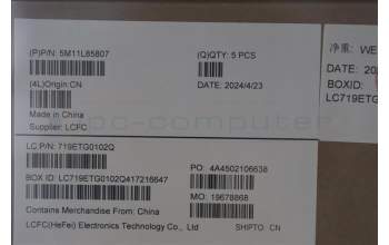 Lenovo 5M11L85807 C-Cover with keyboard, Swedish/Finnish, Black, UK