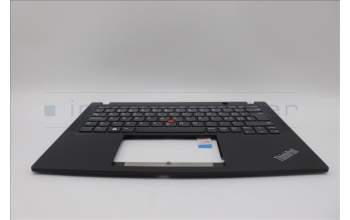 Lenovo 5M11L85813 C-Cover with keyboard, Switzerland, Black, UK
