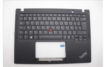 Lenovo 5M11L85922 C-Cover with keyboard, French, Black, Backlight, US