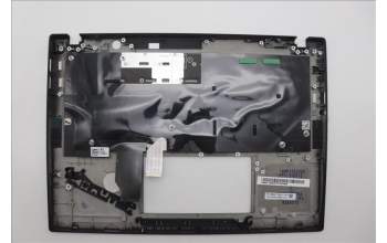 Lenovo 5M11L85922 C-Cover with keyboard, French, Black, Backlight, US