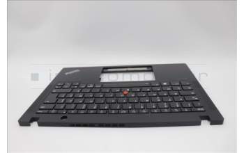 Lenovo 5M11L85922 C-Cover with keyboard, French, Black, Backlight, US