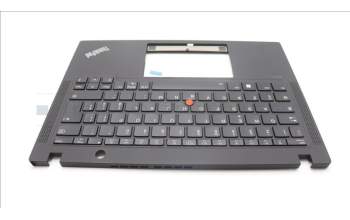 Lenovo 5M11L85973 C-Cover with keyboard, Italian, Black, Backlight, UK