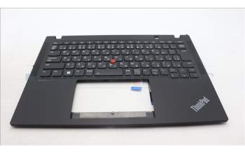 Lenovo 5M11L85979 C-Cover with keyboard, Japanese, Black, Backlight, JP