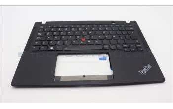Lenovo 5M11L85991 C-Cover with keyboard, Spanish LA, Black, Backlight, UK