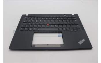 Lenovo 5M11L86003 C-Cover with keyboard, Norwegian, Black, Backlight, UK