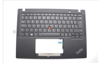 Lenovo 5M11L86028 C-Cover with keyboard, Slovenian, Black, Backlight, UK