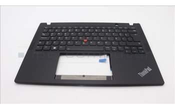 Lenovo 5M11L86065 C-Cover with keyboard, Turkish, Black, Backlight, UK