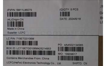 Lenovo 5M11L86079 MECH_ASM BL KB BK MG UKE PMX