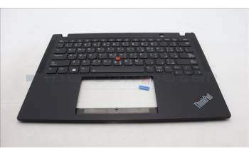 Lenovo 5M11L86095 C-Cover with keyboard, Arabic, Black, Backlight, WWAN, US