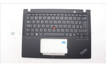 Lenovo 5M11L86126 C-Cover with keyboard, Czech/Slovakian, Black, Backlight, WWAN, UK