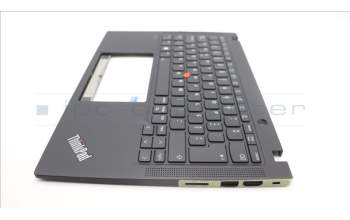 Lenovo 5M11L86249 C-Cover with keyboard, Portuguese, Black, Backlight, WWAN, UK