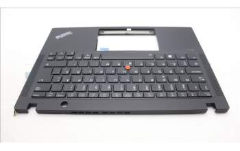 Lenovo 5M11L86273 C-Cover with keyboard, Swedish/Finnish, Black, Backlight, WWAN, UK
