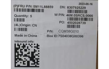 Lenovo 5M11L88859 MECH_ASM NoWW C-Cvr+HBW KB ASM,LTN