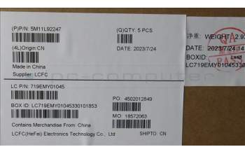 Lenovo 5M11L92247 MECH_ASM FRU KB CCV DEN (SRX) UK BK