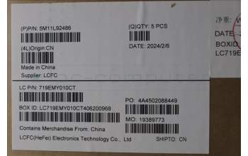 Lenovo 5M11L92486 MECH_ASM FRU KB CCV IND ENG (LTN) US AG