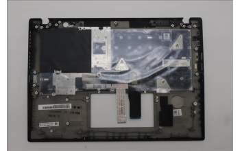 Lenovo 5M11L92806 C-Cover with keyboard, Belgian, Black, Backlight, UK