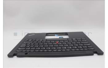 Lenovo 5M11L92810 C-Cover with keyboard, Brazil Portuguese, Black, Backlight, UK