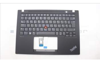 Lenovo 5M11L92828 C-Cover with keyboard, Danish, Black, Backlight, UK