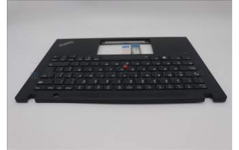 Lenovo 5M11L92886 C-Cover with keyboard, Spanish LA, Black, Backlight, UK