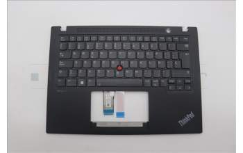 Lenovo 5M11L92910 C-Cover with keyboard, Spanish, Black, Backlight, UK