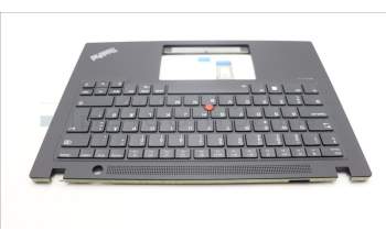 Lenovo 5M11L92980 C-Cover with keyboard, Danish, Black, Backlight, WWAN, UK