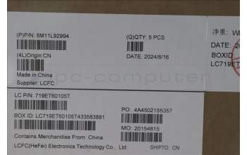 Lenovo 5M11L92994 C-Cover with keyboard, French, Black, Backlight, WWAN, US