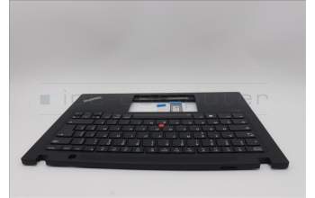 Lenovo 5M11L92994 C-Cover with keyboard, French, Black, Backlight, WWAN, US