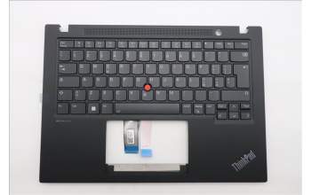 Lenovo 5M11L93027 C-Cover with keyboard, Italian, Black, Backlight, WWAN, UK