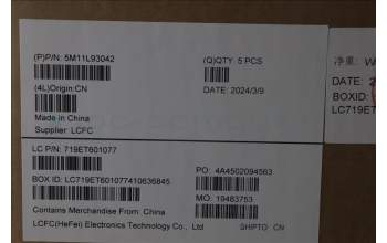 Lenovo 5M11L93042 C-Cover with keyboard, Norwegian, Black, Backlight, WWAN, UK