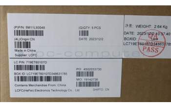 Lenovo 5M11L93048 C-Cover with keyboard, Nordic, Black, Backlight, WWAN, UK