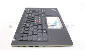 Lenovo 5M11L93050 C-Cover with keyboard, Portuguese, Black, Backlight, WWAN, UK