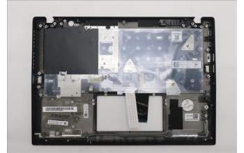 Lenovo 5M11L93073 C-Cover with keyboard, Switzerland, Black, Backlight, WWAN, UK