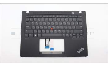 Lenovo 5M11L93096 C-Cover with keyboard, Ukraine, Black, Backlight, WWAN, US
