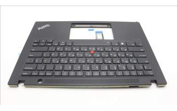 Lenovo 5M11L93096 C-Cover with keyboard, Ukraine, Black, Backlight, WWAN, US