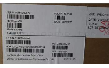 Lenovo 5M11M02577 Lenovo LCD Module, 14\", 2.8K, Non-Touch, Anti-Glare, OLED, 400nit, 100%DCI-P3