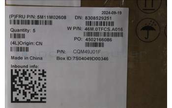 Lenovo 5M11M02608 C-Cover with keyboard, French, Non-Backlight, US