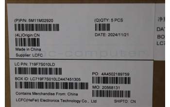 Lenovo 5M11M02920 C-Cover with keyboard, Arabic, Black, US